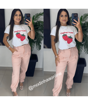 T-Shirt Moranguinho Branca